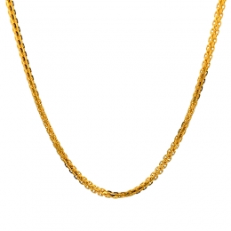 22K Gold Double Box Thick Chain - 16 inches